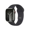 Apple Watch Series 9 GPS + Cellular Aço Inoxidável Grafite | Bracelete Sport Meia-Noite S/M (41mm)|Apple|0195949023507