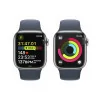 Apple Watch Series 9 GPS + Cellular Aço Inoxidável Prateado | Bracelete Sport Azul Trovoada - M/L (41mm)|Apple|0195949022951