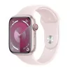 Apple Watch Series 9 GPS + Cellular Alumínio Rosa | Bracelete Sport Rosa Claro - S/M (45mm)|Apple|0195949024948