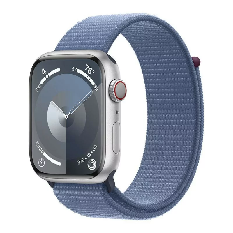 Apple Watch Series 9 GPS + Cellular Alumínio Prateado | Bracelete Sport Loop Azul Inverno (45mm)|Apple|0195949024832 Apple Watch Series 9 GPS + Cellular Alumínio Prateado | Bracelete Sport Loop Azul Inverno (45mm)|Apple|0195949024832