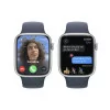 Apple Watch Series 9 GPS + Cellular Alumínio Prateado | Bracelete Sport Azul Trovoada - S/M (45mm)|Apple|0195949024610