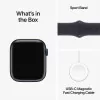 Apple Watch Series 9 GPS + Cellular Alumínio Meia-Noite | Bracelete Sport Meia-Noite - S/M (45mm)|Apple|0195949024283