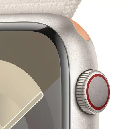Apple Watch Series 9 GPS + Cellular Alumínio Luz das Estrelas | Bracelete Sport Luz das Estrelas - S/M (45mm)|Apple|0195949023958