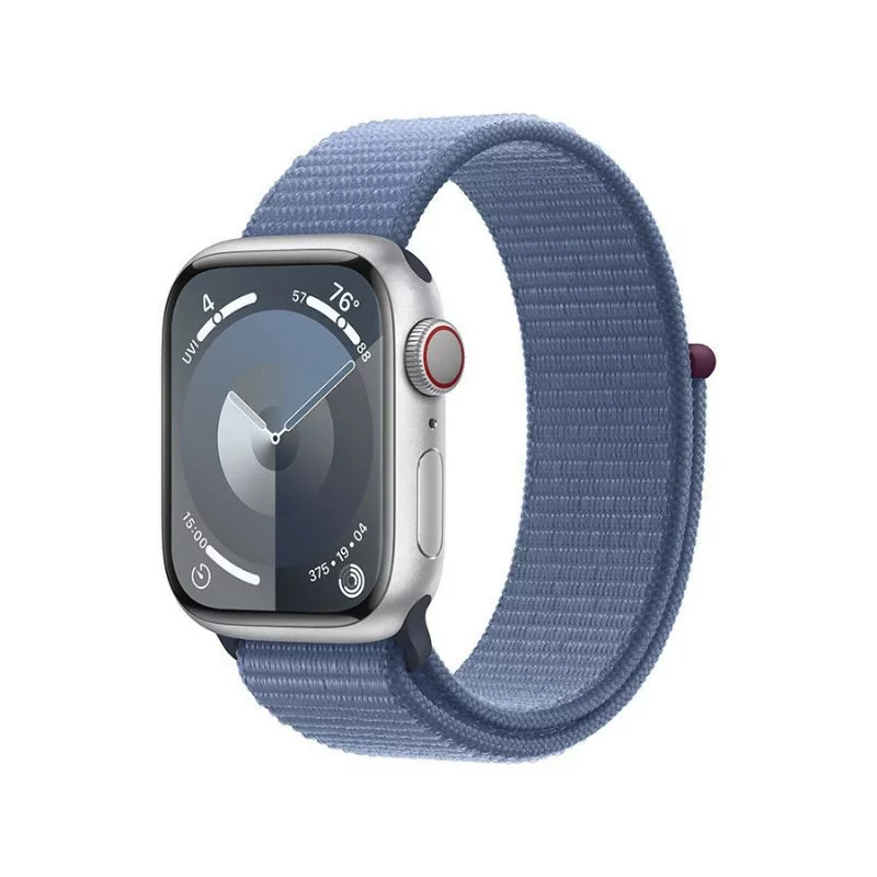Apple Watch Series 9 GPS + Cellular Alumínio Prateado | Bracelete Sport Loop Azul Inverno (41mm)|Apple|0195949022401 Apple Watch Series 9 GPS + Cellular Alumínio Prateado | Bracelete Sport Loop Azul Inverno (41mm)|Apple|0195949022401