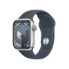 Apple Watch Series 9 GPS + Cellular Alumínio Prateado | Bracelete Sport Azul Trovoada - S/M (41mm)|Apple|0195949022180
