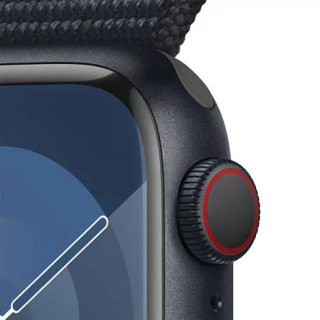 Apple Watch Series 9 GPS + Cellular Alumínio Meia-Noite | Bracelete Sport Loop Meia-Noite (41mm)|Apple|0195949022074