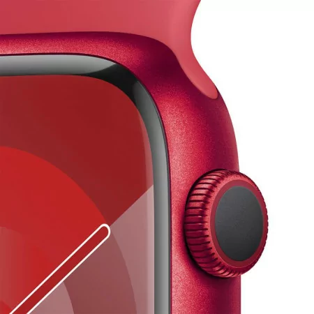 Apple Watch Series 9 GPS Alumínio Red | Bracelete Sport Red - S/M (45mm)|Apple|0195949033230