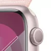 Apple Watch Series 9 GPS Aluminum Pink | Light Pink Sport Loop Strap (45mm)