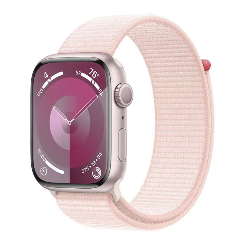 Apple Watch Series 9 GPS Alumínio Rosa| Bracelete Sport Rosa Claro - M/L (45mm)|Apple|0195949031915 Apple Watch Series 9 GPS Alumínio Rosa| Bracelete Sport Rosa Claro - M/L (45mm)|Apple|0195949031915