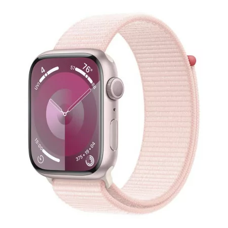 Apple Watch Series 9 GPS Alumínio Rosa| Bracelete Sport Rosa Claro - M/L (45mm)|Apple|0195949031915
