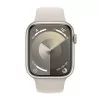 Apple watch series 9/ gps/ 45mm/ caja de aluminio blanco estrella/ correa deportiva blanco estrella m/l