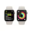 Apple watch series 9/ gps/ 45mm/ caja de aluminio blanco estrella/ correa deportiva blanco estrella m/l