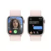 Apple Watch Series 9 GPS Aluminum Pink | Light Pink Sport Loop Strap (41mm)