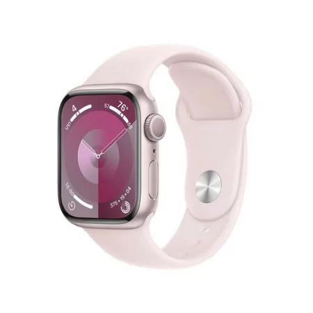 Apple Watch Series 9 GPS Alumínio Rosa| Bracelete Sport Rosa Claro - S/M (41mm)|Apple|0195949030482