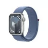 Apple Watch Series 9 GPS Aluminum Silver | Winter Blue Sport Loop Bracelet (41mm)