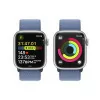 Apple Watch Series 9 GPS Aluminum Silver | Winter Blue Sport Loop Bracelet (41mm)