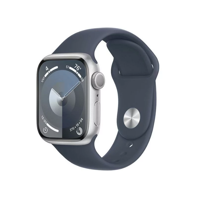 Apple Watch Series 9 GPS Alumínio Prateado | Bracelete Sport Azul Trovoada - M/L (41mm)|Apple|0195949030260 Apple Watch Series 9 GPS Alumínio Prateado | Bracelete Sport Azul Trovoada - M/L (41mm)|Apple|0195949030260