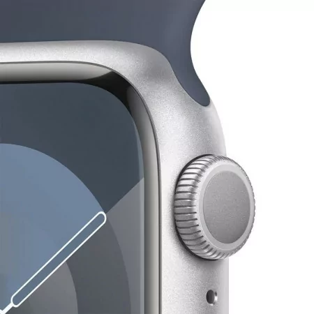 Apple Watch Series 9 GPS Alumínio Prateado | Bracelete Sport Azul Trovoada - S/M (41mm)|Apple|0195949030154
