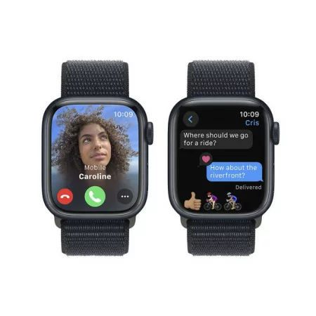 Apple Watch Series 9 GPS Alumínio Meia-Noite | Bracelete Sport Loop Meia-Noite (41mm)|Apple|0195949030048