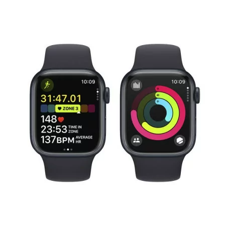 Apple Watch Series 9 GPS Alumínio Meia-Noite | Bracelete Sport Meia-Noite - S/M (41mm)|Apple|0195949029820