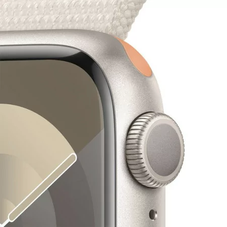 Apple Watch Series 9 GPS Starlight Aluminum | Sport Loop Starlight Bracelet (41mm)