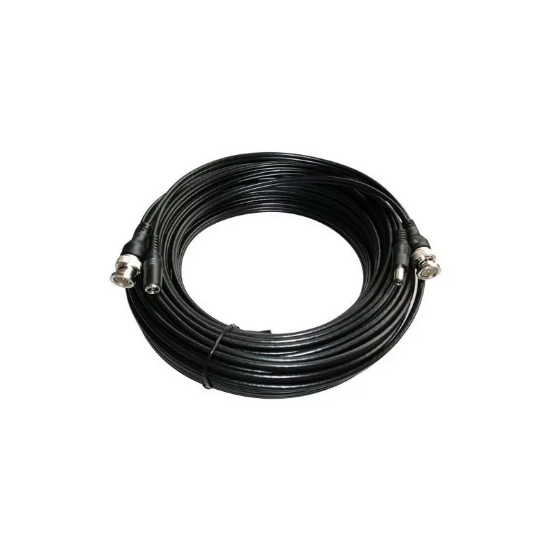Cabo RG59 Safire - DC Video / Alimentacao BNC - 10M