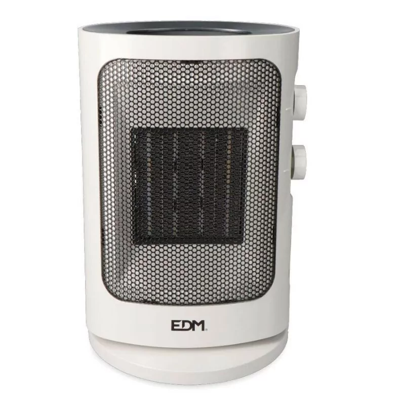 Calefactor Vertical Oscilante EDM - 1500W - Gris - 07186 Calefactor Vertical Oscilante EDM - 1500W - Gris - 07186