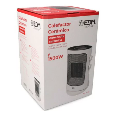 EDM Oscillating Vertical Heater - 1500W - Gray - 07186