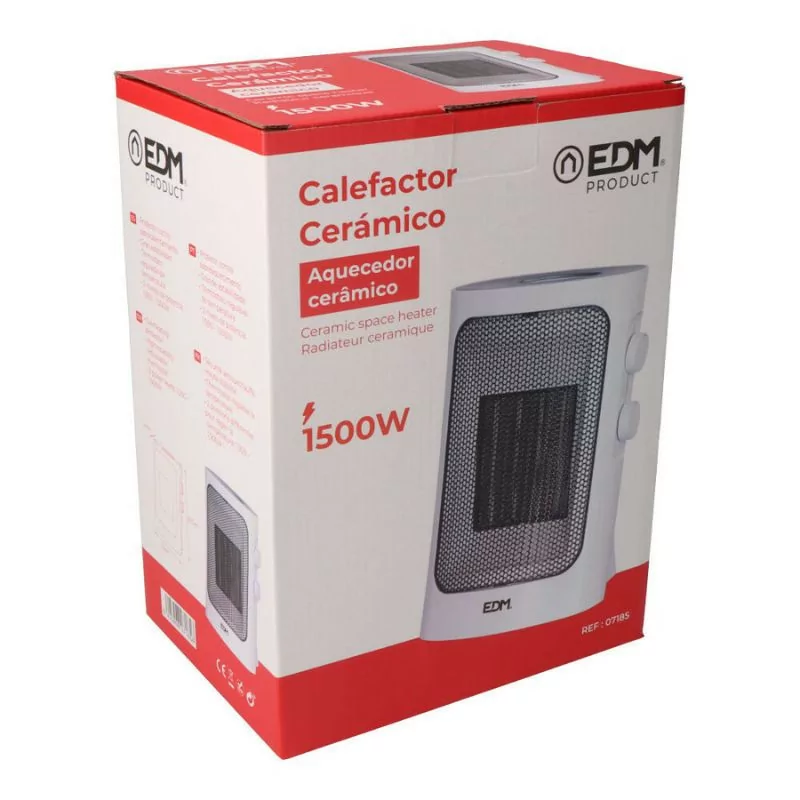 Calefactor Vertical EDM - 1500W - Gris - 07185
