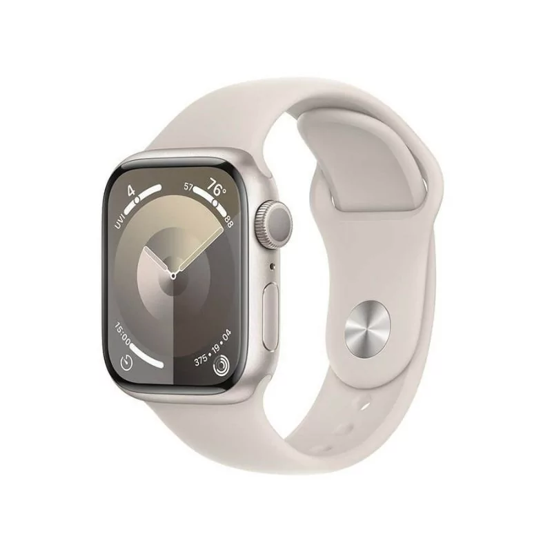 Apple Watch Series 9 GPS Alumínio Luz das Estrelas | Bracelete Sport Luz das Estrelas - M/L (41mm)|Apple|0195949029608 Apple Watch Series 9 GPS Alumínio Luz das Estrelas | Bracelete Sport Luz das Estrelas - M/L (41mm)|Apple|0195949029608