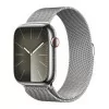Apple Watch Series 9 GPS + Cellular Aço Inoxidável Prateado | Bracelete Loop Milanesa Prateado (45mm)|Apple|0195949025495