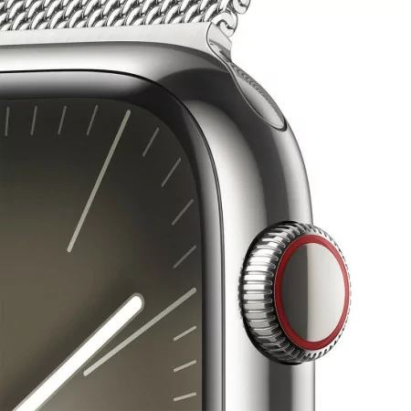 Apple Watch Series 9 GPS + Cellular Aço Inoxidável Prateado | Bracelete Loop Milanesa Prateado (45mm)|Apple|0195949025495