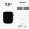 Apple Watch Series 9 GPS + Cellular Aço Inoxidável Prateado | Bracelete Loop Milanesa Prateado (45mm)|Apple|0195949025495