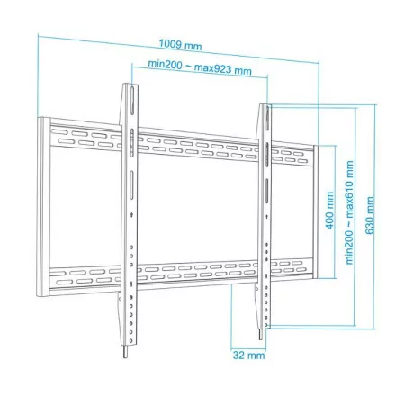 Soporte de pared fijo tooq lp41130f-b para tv de 60-1