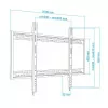Suporte de Parede TooQ - P/ Ecrãs - 60" / 100" - Preto - LP41130F-B|TooQ|8433281008380
