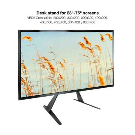 TooQ Table Stand - For Screens - 23" / 75" - Black - DB2375F-B