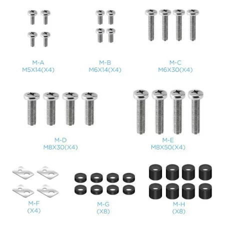 Soporte de pared fijo inclinable tooq lp42130t-b para tv