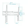 TooQ Wall Mount - For Screens - 60" / 100" - Black - LP42100T-B
