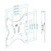 TooQ Wall Mount - For Screens - 23" / 42" - Black - LP1342T-B
