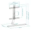 TooQ Table Stand - For Screens - 32" / 65" - Black - DB3265F-B