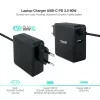 TooQ USB-C Charger - Black - TQLC-USBC90PD