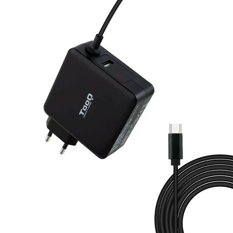 TooQ USB-C Charger - Black - TQLC-USBC90PD