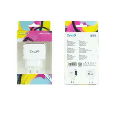 Carregador USB TooQ - Branco - TQWC-1S02WT|TooQ|8433281007291