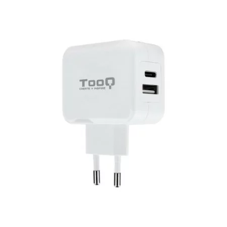 Carregador Duplo TooQ - USB-C - 27W - Branco - TQWC-2SC02WT|TooQ|8433281008359
