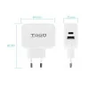 TooQ Dual Charger - USB-C - 27W - White - TQWC-2SC02WT