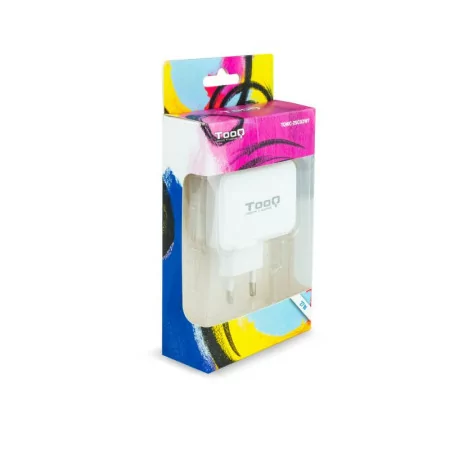 Carregador Duplo TooQ - USB-C - 27W - Branco - TQWC-2SC02WT|TooQ|8433281008359