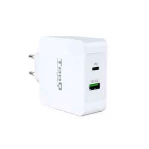 TooQ Dual Charger - USB-C...