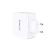 TooQ Dual Charger - USB-C PD + USB A QC3.0 port - 48W - White - TQWC-2SC03WT