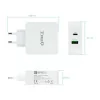 TooQ Dual Charger - USB-C PD + USB A QC3.0 port - 48W - White - TQWC-2SC03WT