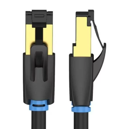 RJ45 SFTP Vention Network Cable - Cat8 - 1M - Black - IKABH